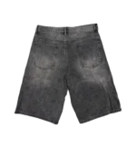 LOSTSHDWS EMBOSSED DENIM SHORT (WASHED BLACK)