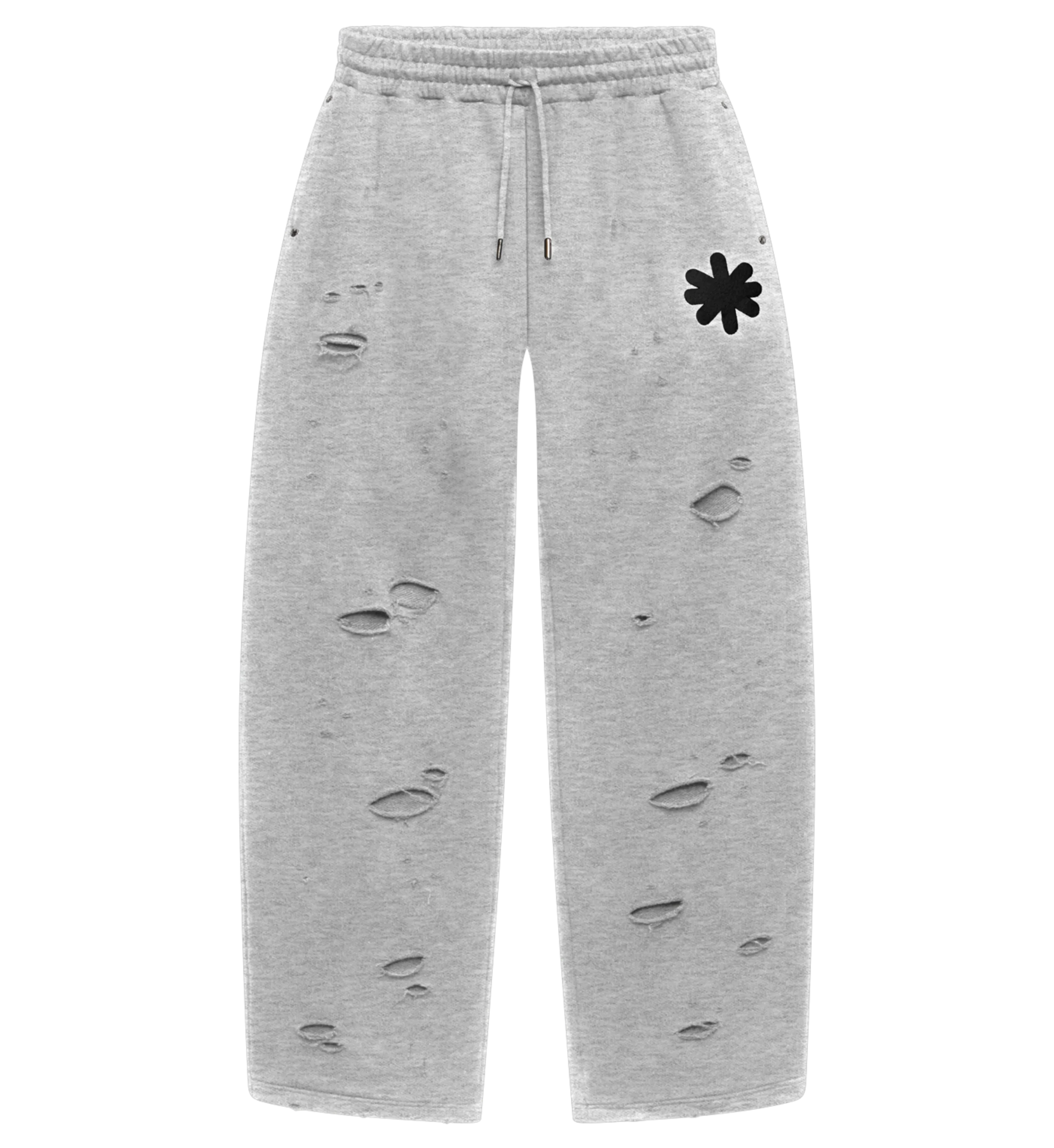 17_99945b54-3fb8-4482-954b-2a59559132e4 Lostshdws DSTRY DBL LAYER LOGO SWEATPANT (GREY)
