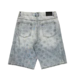 LOSTSHDWS EMBOSSED DENIM SHORT (BLUE)