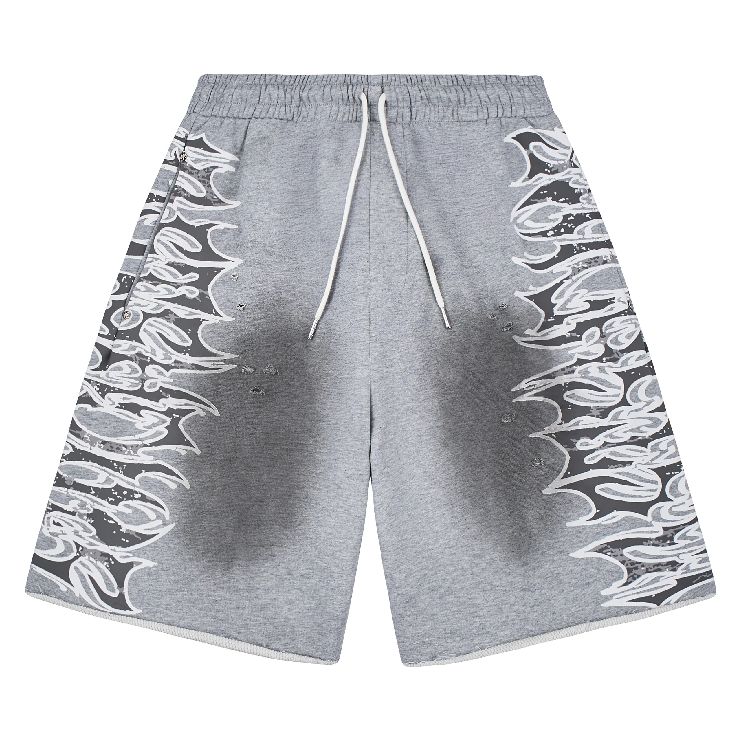 LostShadows_LSGraphicSweatshorts_Grey_10 Lostshdws LS Graphic Sweatshort | Grey