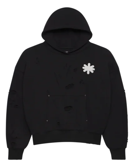 Lostshdws DSTRY DBL LAYER LOGO HOODIE (BLACK)