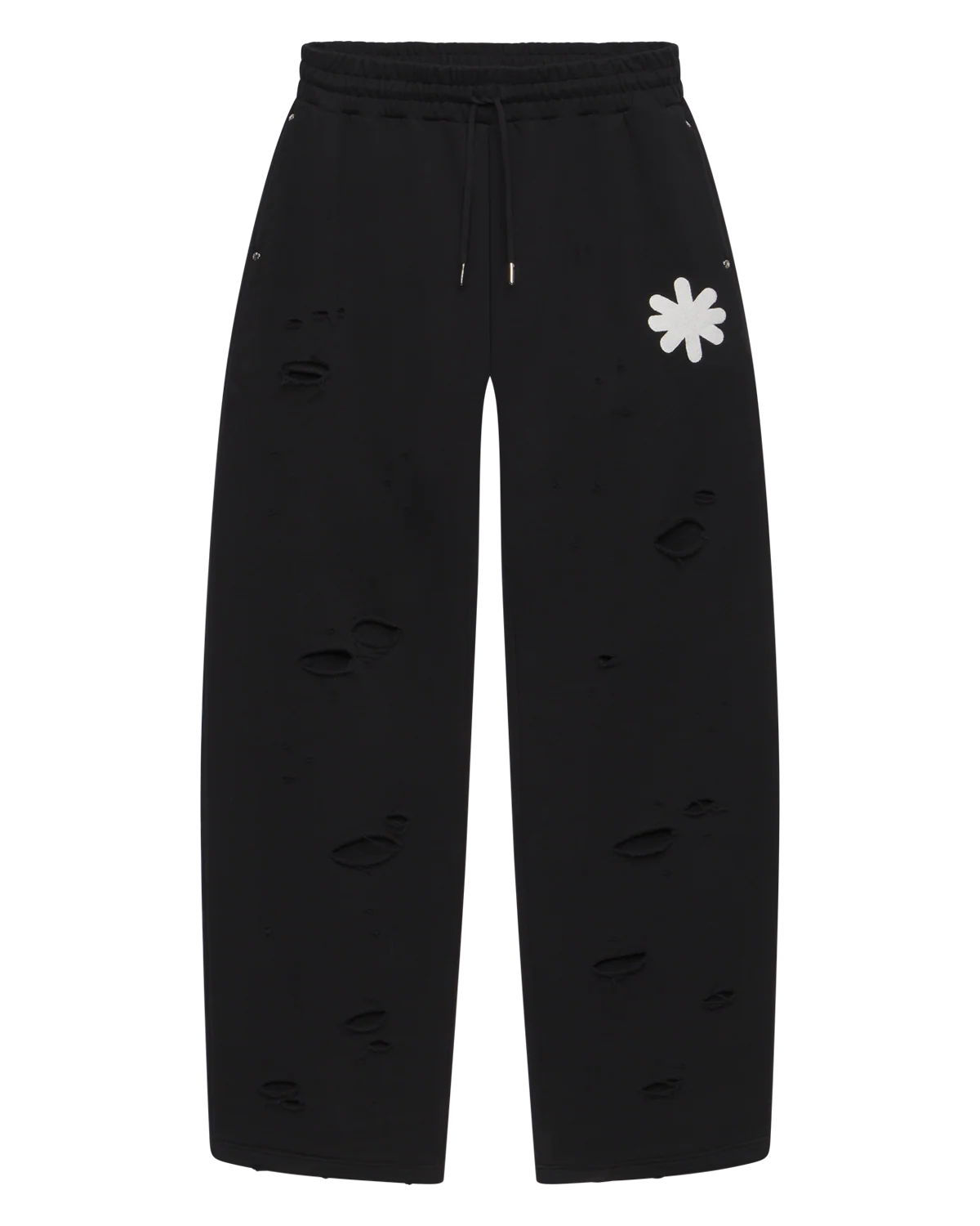 webdstrysweatpantf2 Lostshdws DSTRY DBL LAYER LOGO SWEATPANT (BLACK)